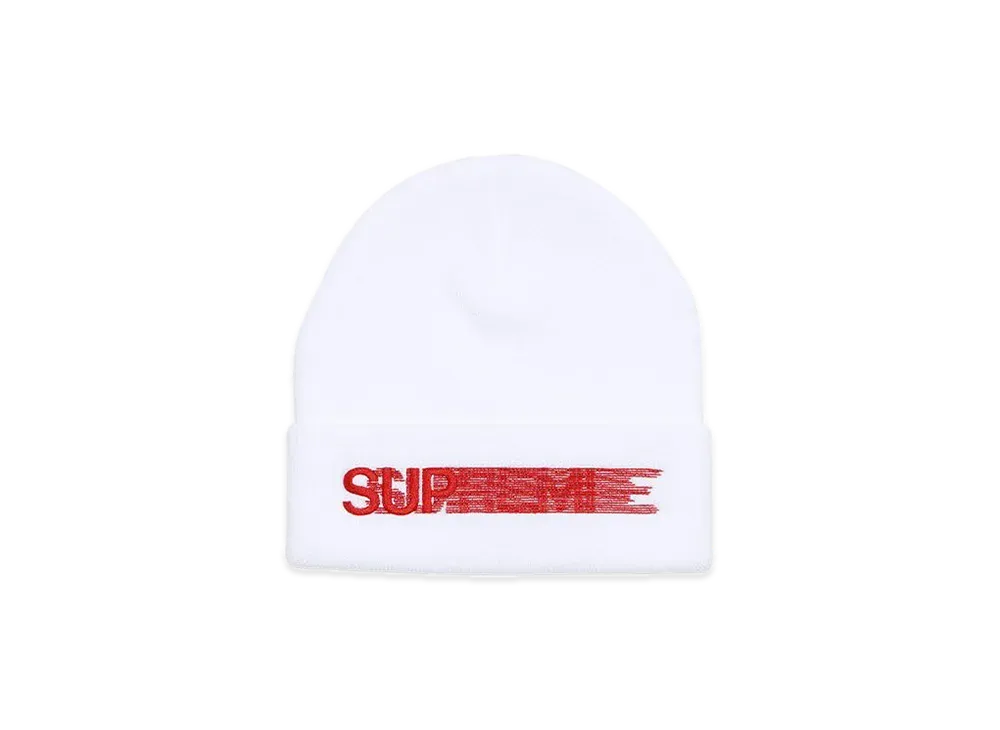 Supreme Motion Logo Beanie "White" (20SS)