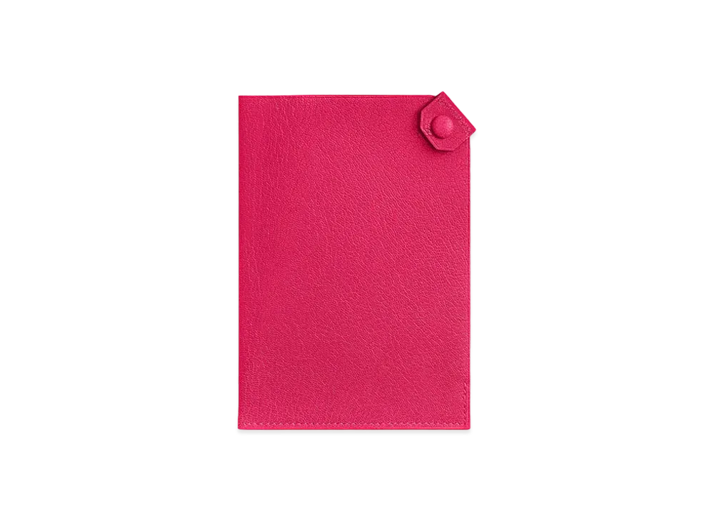 Hermes Tarmac Passport Holder "Rose Extrême"