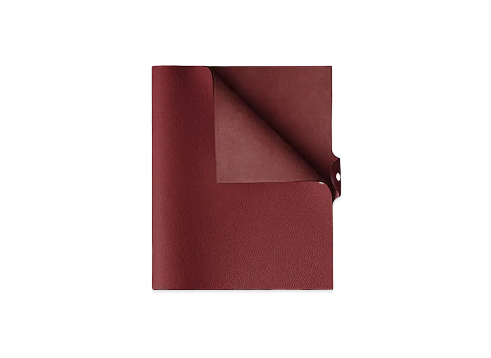 Hermes Ulysse Notebook Cover, Large Model "Rouge Grenat"