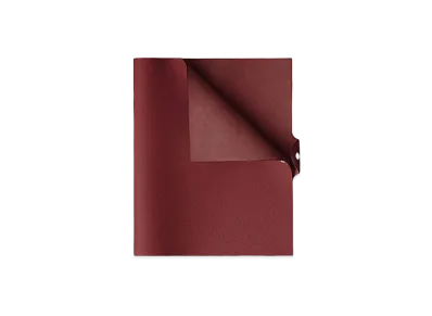 Hermes Ulysse Notebook Cover, Large Model "Rouge Grenat"