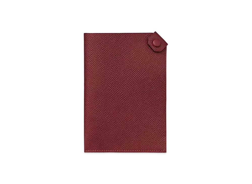 Hermes Tarmac Passport Holder "Rouge H"