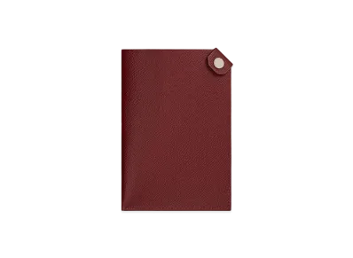 Hermes Tarmac Dot Passport Holder "Rouge H/Craie"