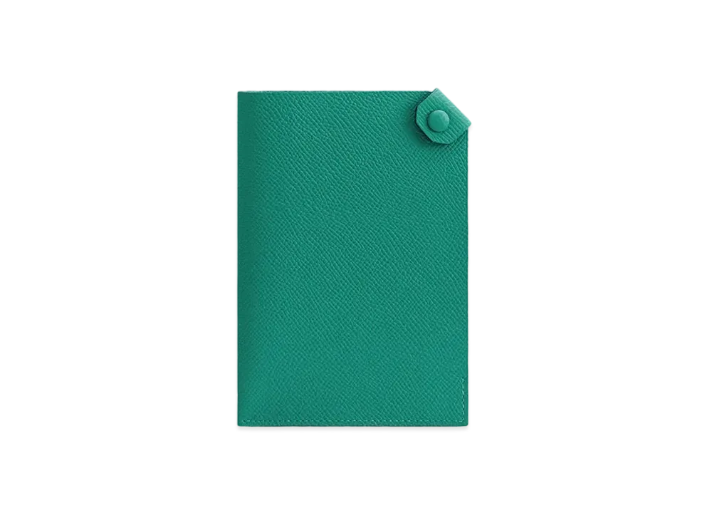 Hermes Tarmac Passport Holder "Vert Veronèse"
