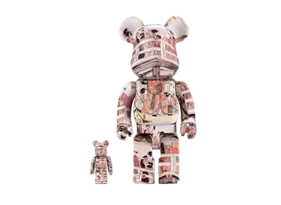 Bearbrick KITAGAWAUTAMARO「RYOGOKUBASHINOJYOGE」100% & 400%