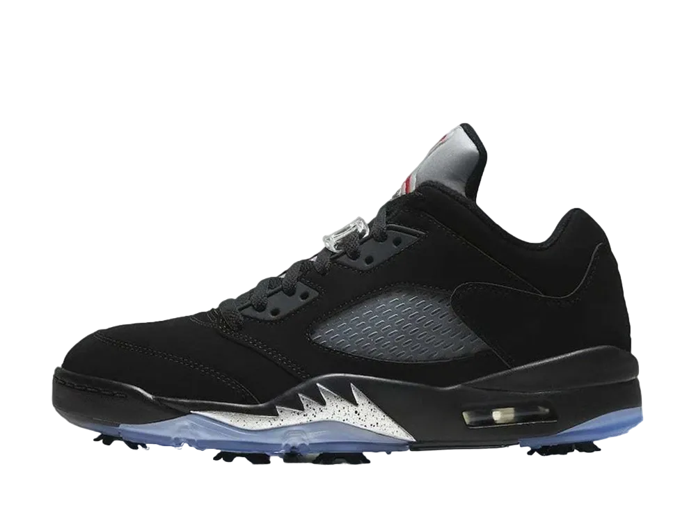 【未使用品】 AIR JORDAN5 GOLF ブラックグレープ サイズ27cm Air Jordan 5 V Low Golf Black Metallic Silver CU4523-003