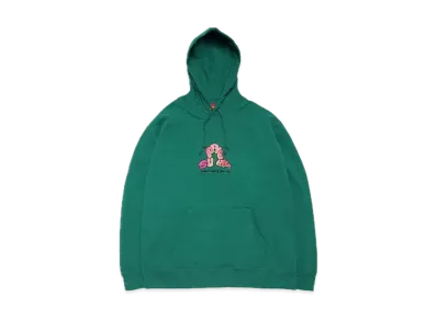 Supreme Don't Care Hooded Sweatshirt "Green"