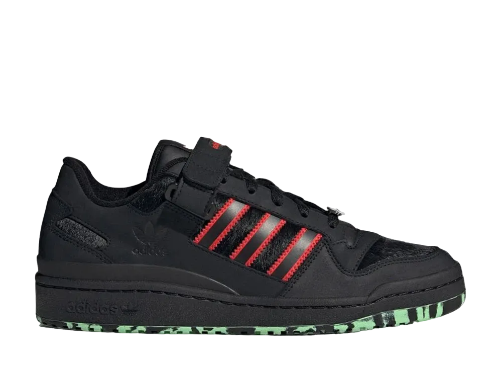アディダス フォーラム ロー "コアブラック/チェリーレッド/グローリーミント"