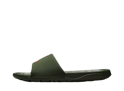 Nike Jordan Break Slide "Carbon Green/University Red"