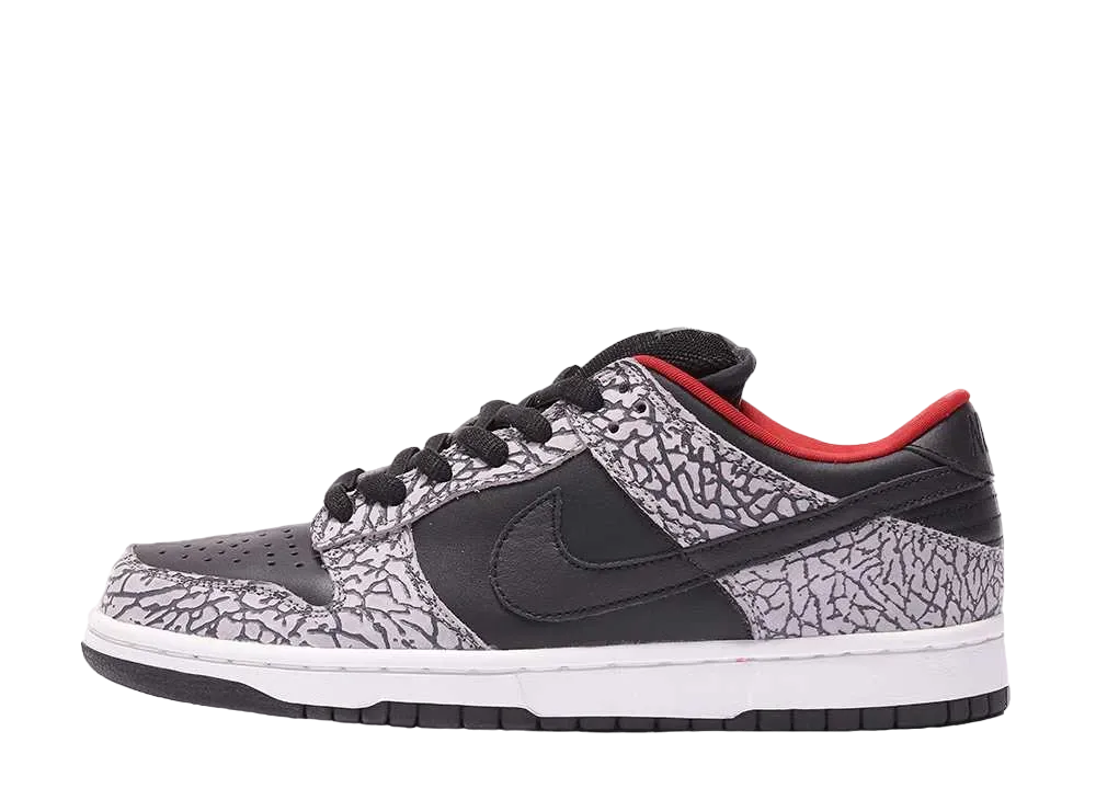 Supreme × Nike SB Dunk Low "Black Cement/Safari" (2002)