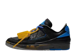 オフホワイト × ナイキ エアジョーダン2 "ブラック アンド バーシティロイヤル"