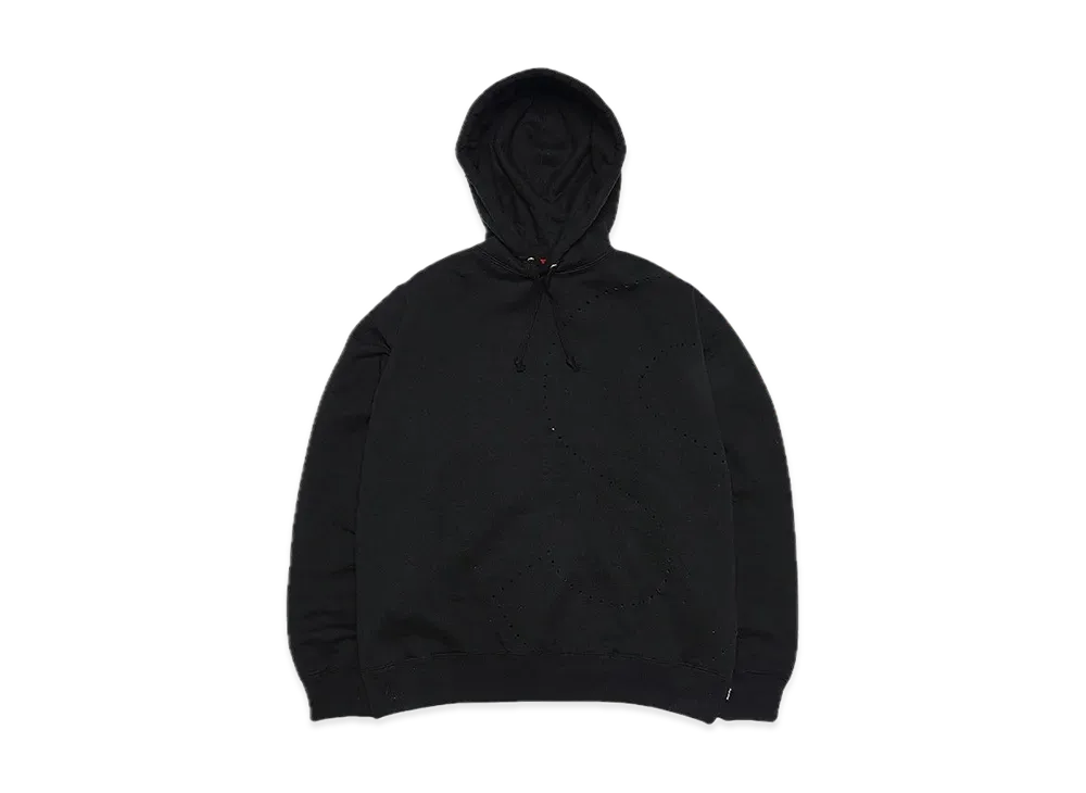 Supreme Laser Cut S Logo Hooded Sweatshirt "Black"