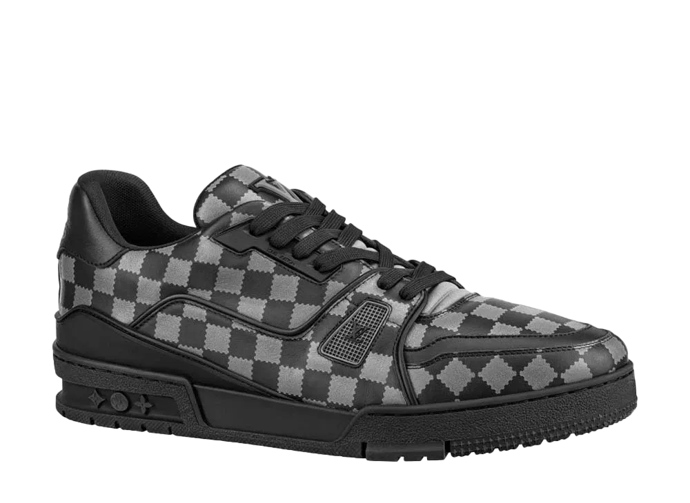 Louis Vuitton Trainer Sneaker Nigo Plain Calf Leather "Noir"