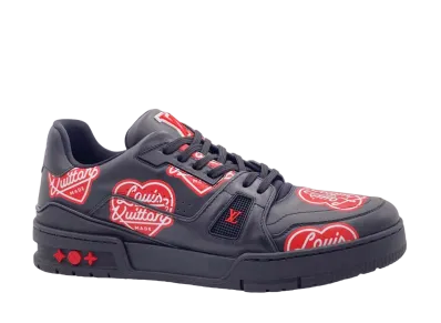 NIGO × Louis Vuitton Trainer Sneaker Plain Calf Leather "Noir"