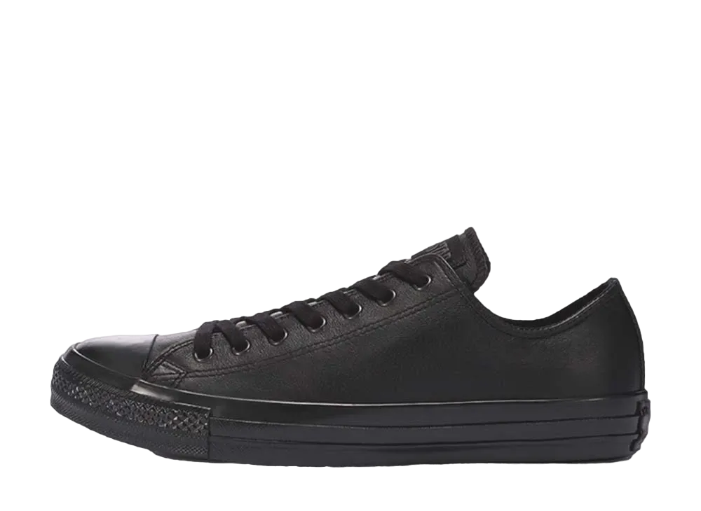 Converse Leather All Star US OX "Black Monochrome"