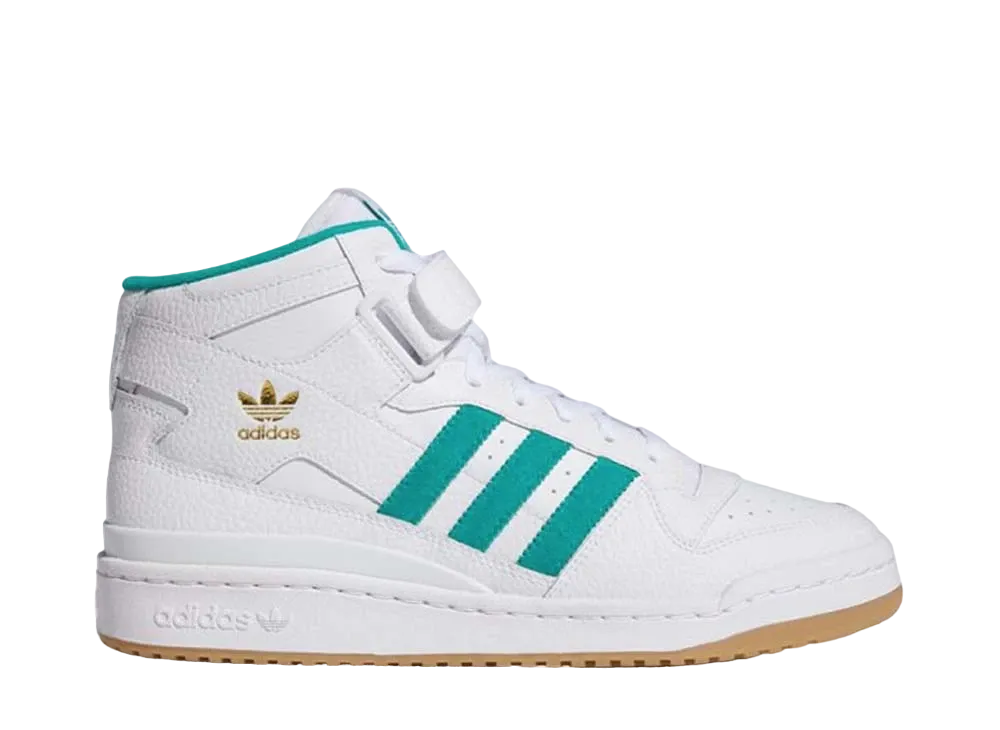 adidas Forum Mid "Cloud White/Gold Metalic/Gum"