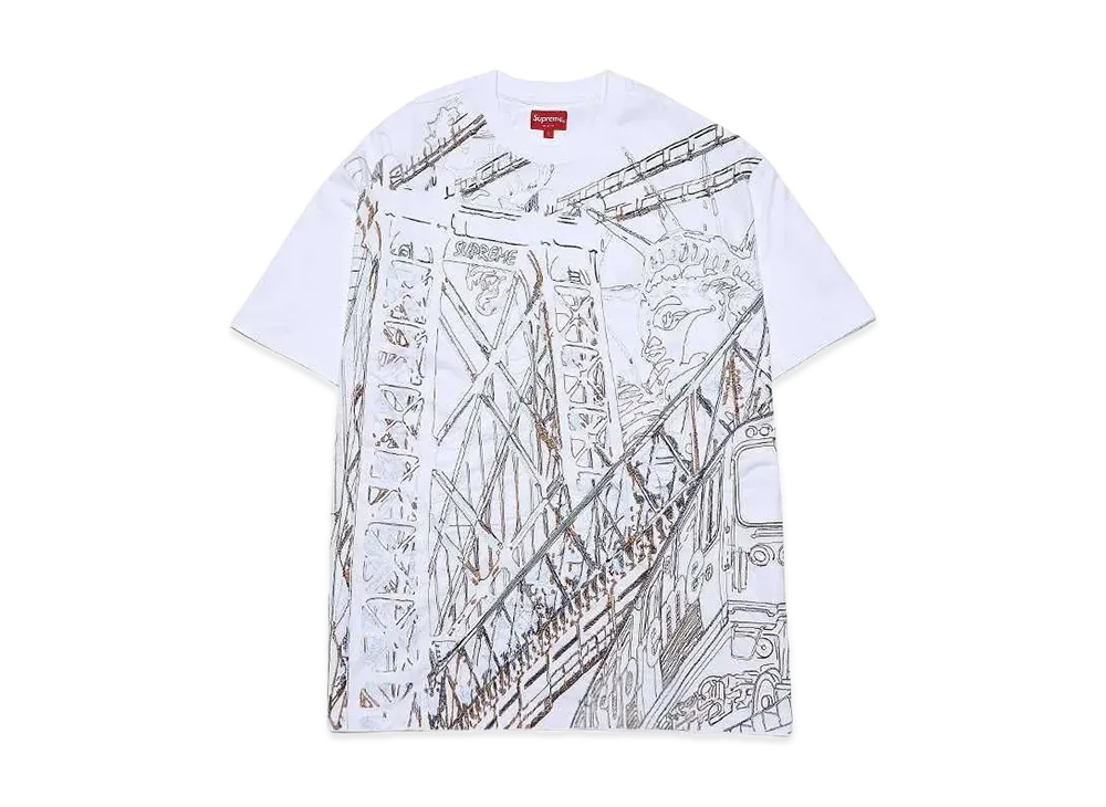 Supreme Bridge Embroidered S/S Top "White"