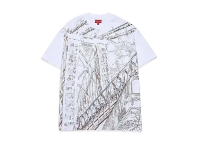 Supreme Bridge Embroidered S/S Top "White"