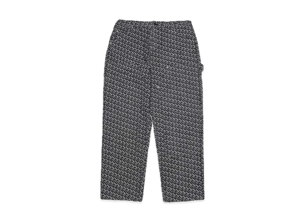 Supreme Monogram Double Knee Denim Painter Pant "Black"