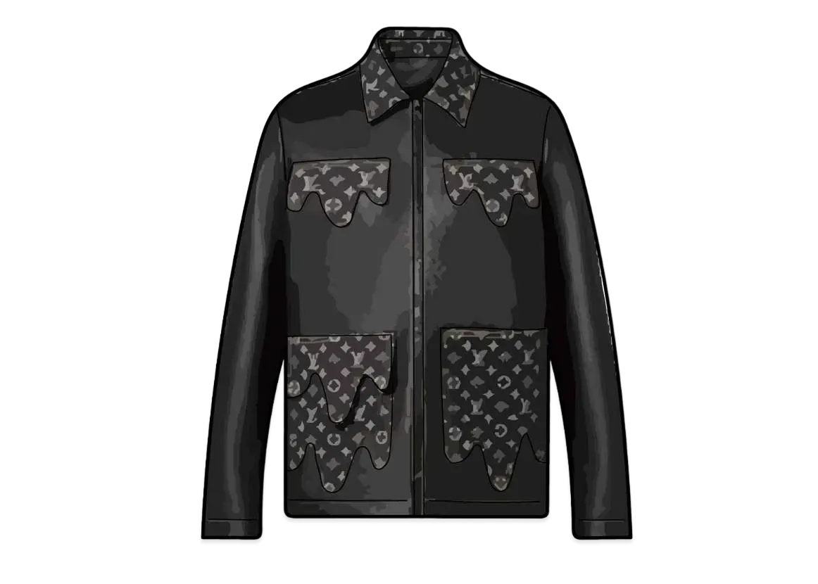 Louis Vuitton x NIGO GRAPHIC MIX LEATHER BLOUSON "Black"
