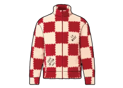 Louis Vuitton x NIGO ALL OVER DAMIER FLEECE BLOUSON "White/Red"