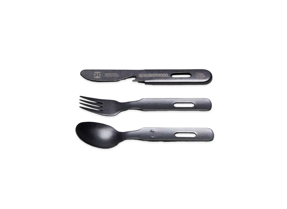 NEIGHBORHOOD NH . ODE / S-CUTLERY SET "Black"