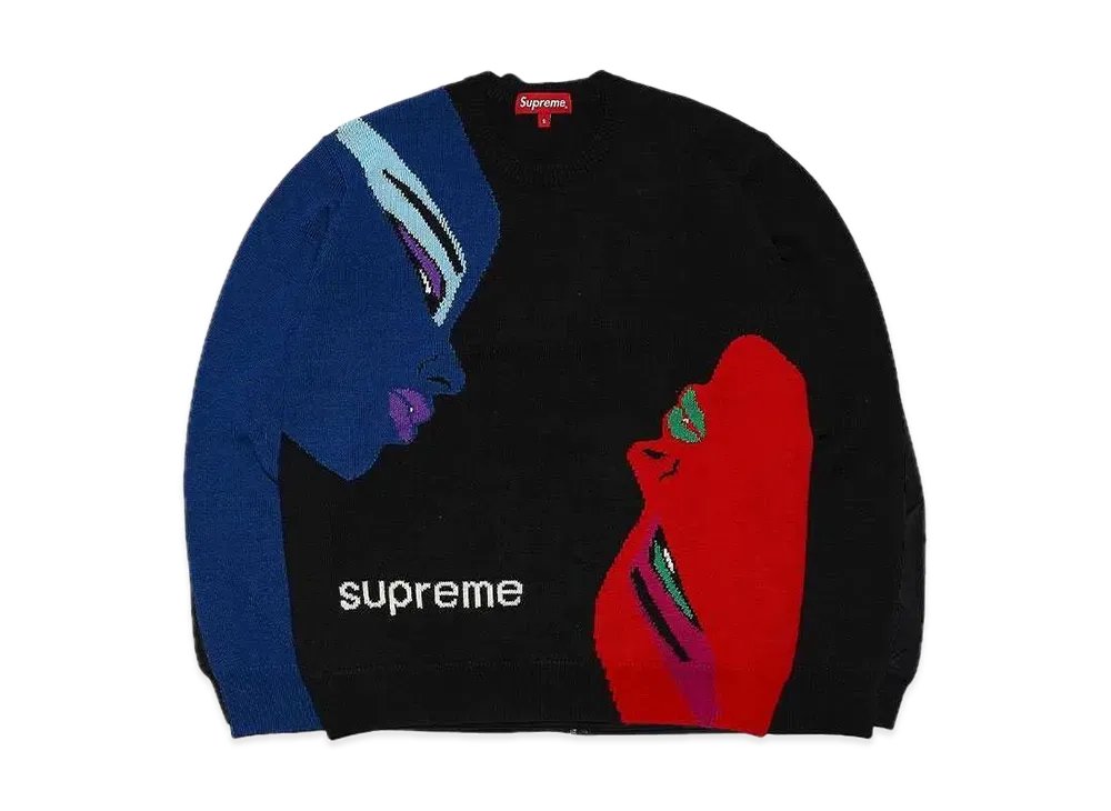 シュプリーム フェイセズ セーター "ブラック"