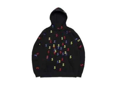 Supreme Embroidered S Hooded Sweatshirt "Black"