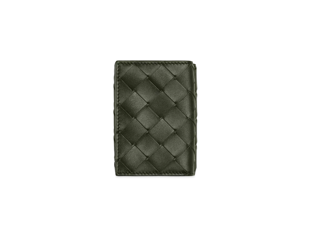 Bottega Veneta Tiny Trifold Wallet "Camping Mirabelle"
