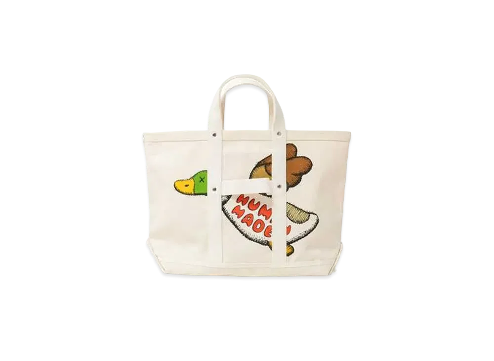 HUMAN MADE x KAWS TOTE BAG MEDIUM "White"