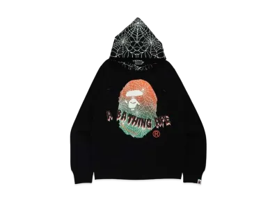 A BATHING APE HALLOWEEN APE HEAD GLOW IN THE DARK PULLOVER HOODIE "Black"