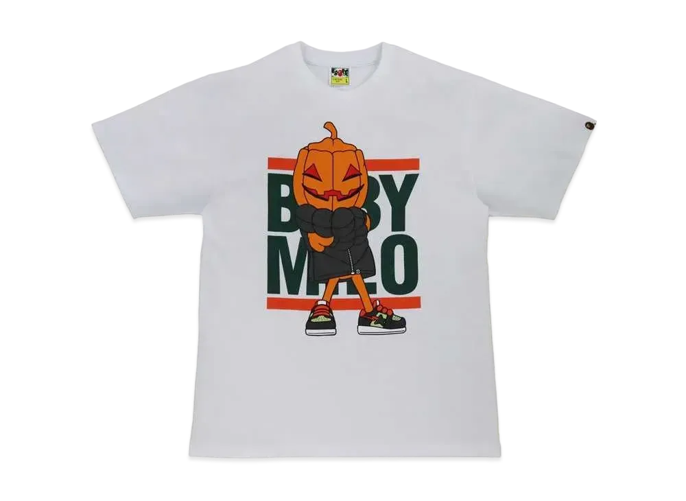 A BATHING APE HALLOWEEN BABY MILO TEE "White"