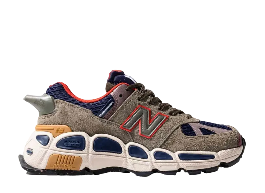 サレへ・ベンバリー × ニューバランス 574 Yurt "オリーブ/レッド"