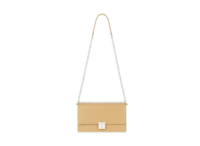 GIVENCHY Medium 4G Bag in Box Leather with Chain "Cappuccino Beige"