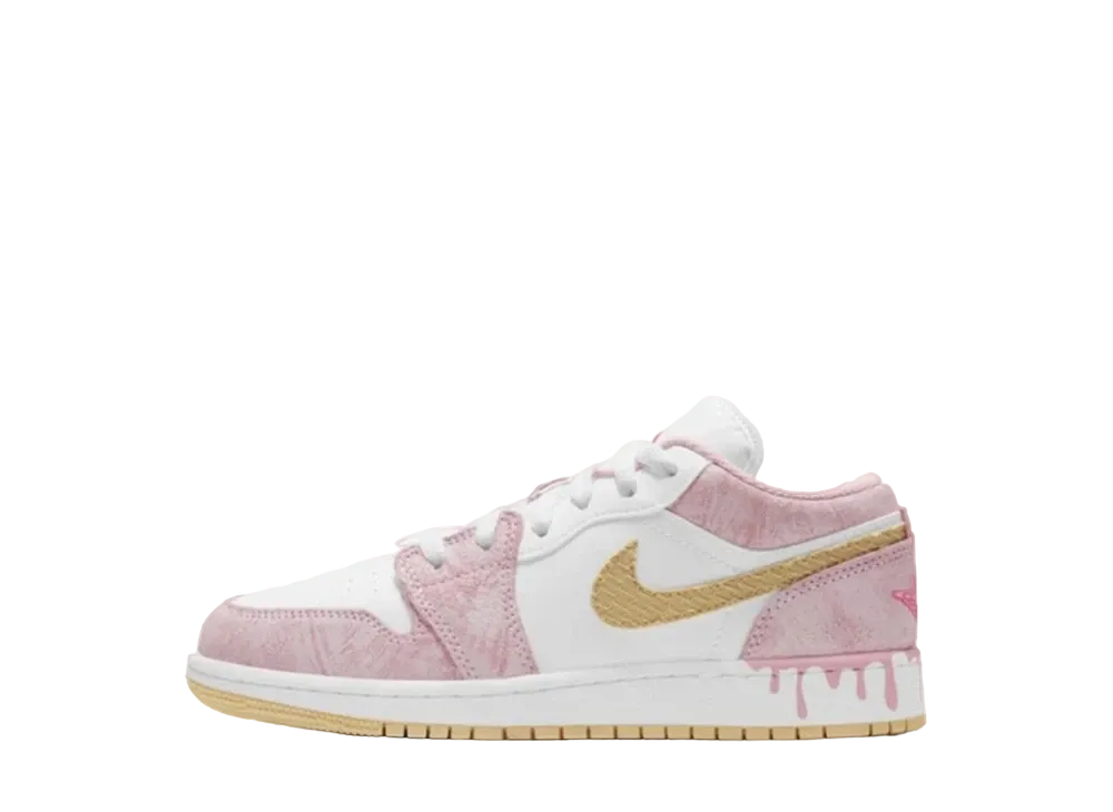 ナイキ エアジョーダン 1 ロー GS ペイント ドリップ