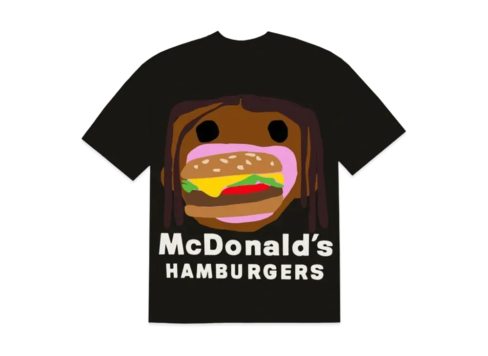 Travis Scott Cactus Jack x CPFM 4 CJ Burger Mouth T-Shirt "Black"