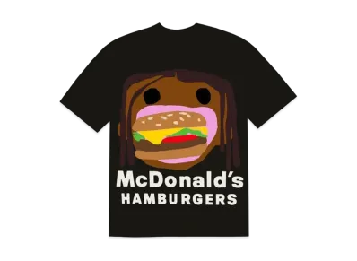 Travis Scott Cactus Jack x CPFM 4 CJ Burger Mouth T-Shirt "Black"