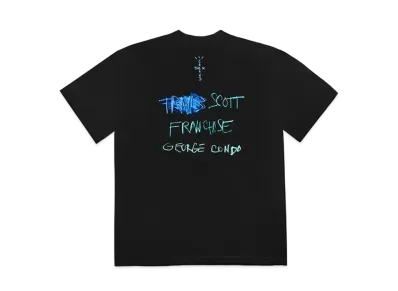 Travis Scott Cactus Jack Portrait of Travis Title T-Shirt "Black"