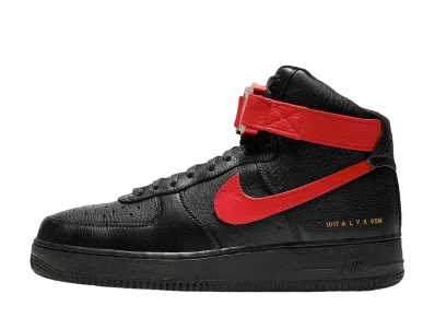 1017 ALYX 9SM × Nike Air Force 1 High "Black/University Red"