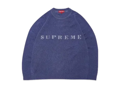 Supreme Stone Washed Sweater "Blue"