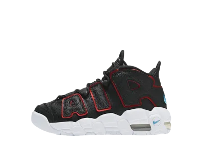 Nike Air More Uptempo GS Black White University Red