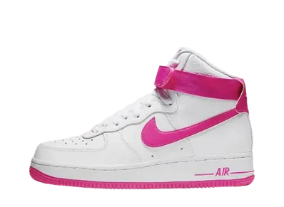 Nike Women's Air Force 1 High "White/Laser Fuchsia"