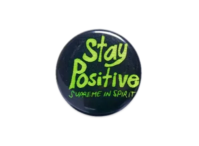 Supreme Stay Positive Button "Black"