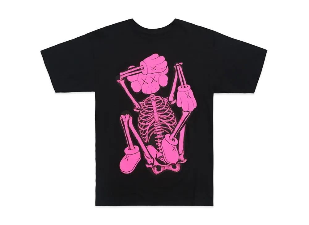 KAWS Skeleton New Fiction "Pink"