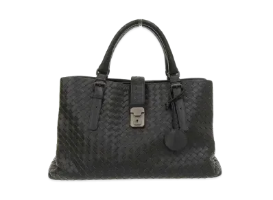 Bottega Veneta Roma Intrecciato leather 2WAY Bag "Black"