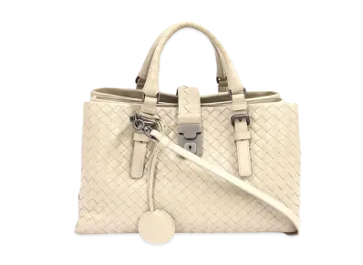 Bottega Veneta Roma Intrecciato leather 2WAY Bag "Beige"