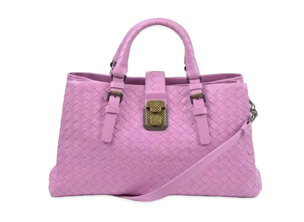 Bottega Veneta Roma Intrecciato leather 2WAY Bag "Pink"