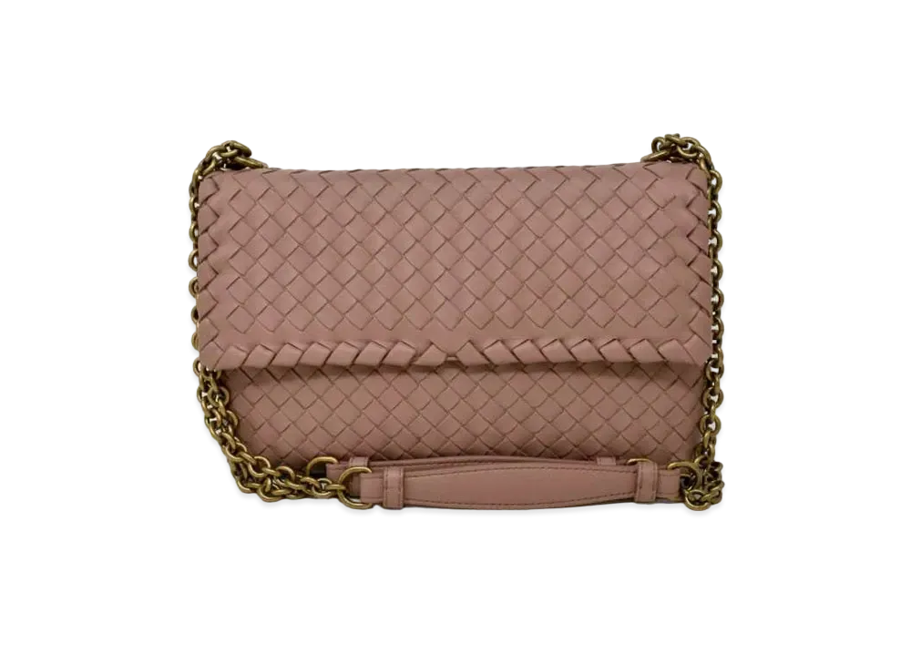 Bottega Veneta Olimpia Intrecciato leather shoulder Bag "Brown"