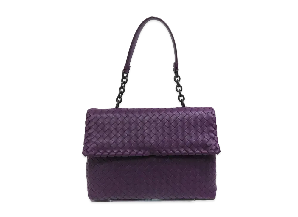 Bottega Veneta Olimpia Intrecciato leather shoulder Bag "Purple"
