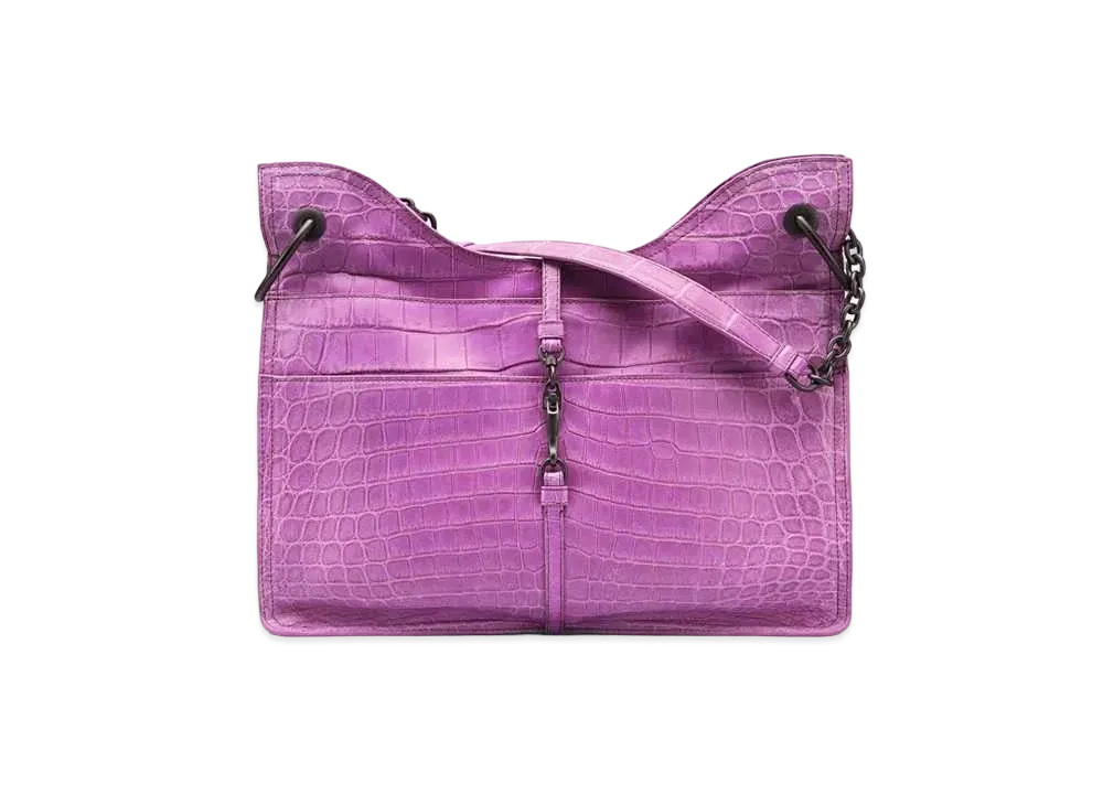 Bottega Veneta Beverly 71/16 Intrecciato leather Chain shoulder Bag "Purple"