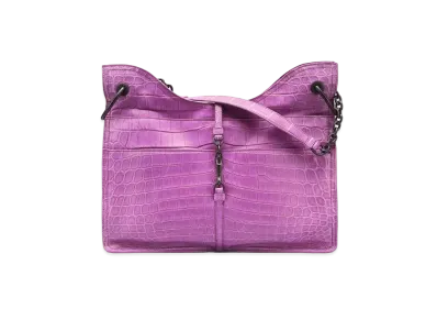 Bottega Veneta Beverly 71/16 Intrecciato leather Chain shoulder Bag "Purple"